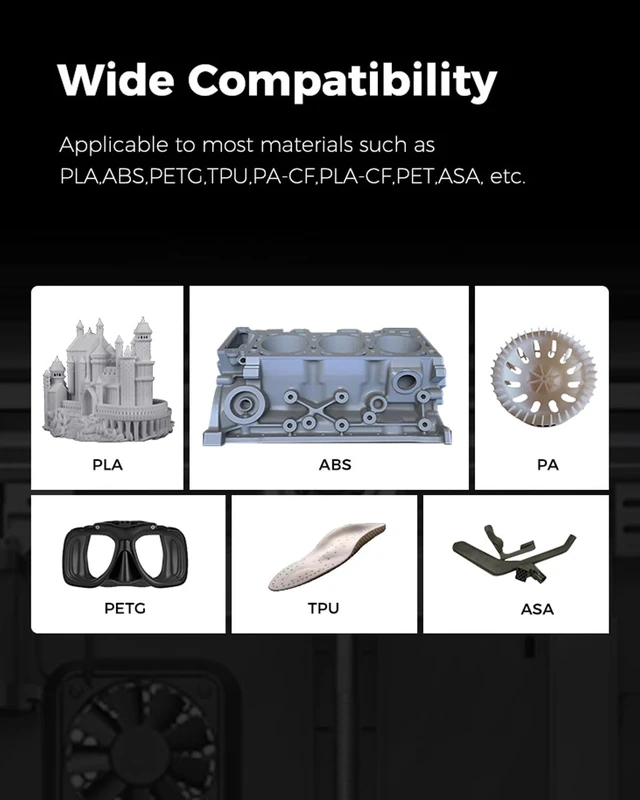 Alt view image 7 of 7 - Creality Official K2 Plus Build Plate, 370x370mm Epoxy Resin Surface Magnetic Flexible Removable Spring Steel Printing Plate 3D Printer Bed Plate (Without Magnetic Base)