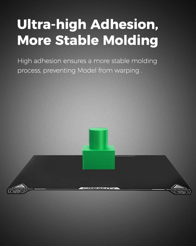 Alt view image 3 of 7 - Creality Official K2 Plus Build Plate, 370x370mm Epoxy Resin Surface Magnetic Flexible Removable Spring Steel Printing Plate 3D Printer Bed Plate (Without Magnetic Base)