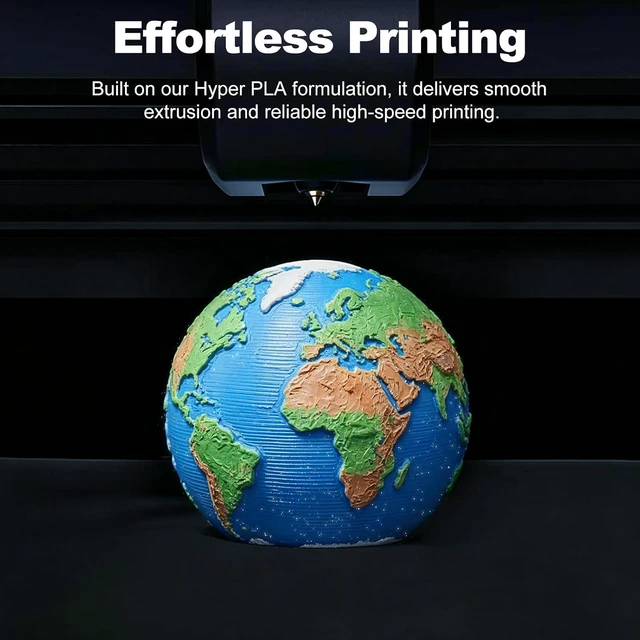 Alt view image 7 of 7 - Official Creality Hyper PLA RFID Starry Galaxy 1.75mm Stardust Orange, 30600mm/s Printing, ±0.02mm Accuracy, 1kg(2.2lbs)/Spool, RFID Recognition, Support CFS, Fits for K2 Series and Most 3D Printers