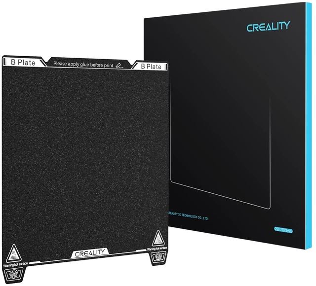 Main image of Creality Official K1 Max Build Plate Textured Surface 315x310mm PEI Sheet Flexible Removable Spring Bed Plate for K1 Max, Ender 3 V3 Plus(Without Magnetic Base)