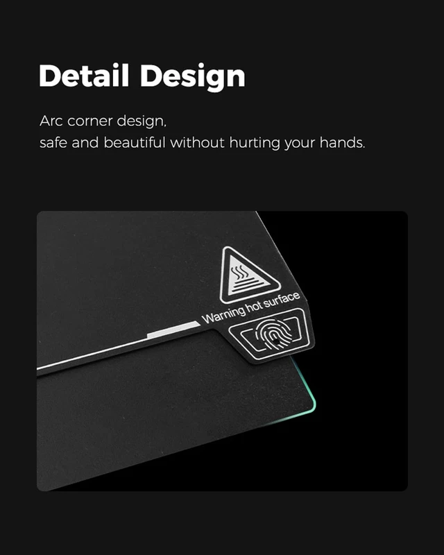 Alt view image 6 of 7 - Creality Official K2 Plus Build Plate, 370x370mm Epoxy Resin Surface Magnetic Flexible Removable Spring Steel Printing Plate 3D Printer Bed Plate (Without Magnetic Base)