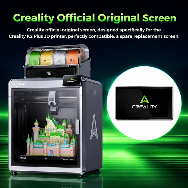 Alt view image 4 of 5 - Creality Official K2 Plus Display Screen Kit, Original 4.3" HD Touch Panel Kit, Display Replacement Panel with Flex Cable, 3D Printer Screen Kit for Creality K2 Plus 3D Printer