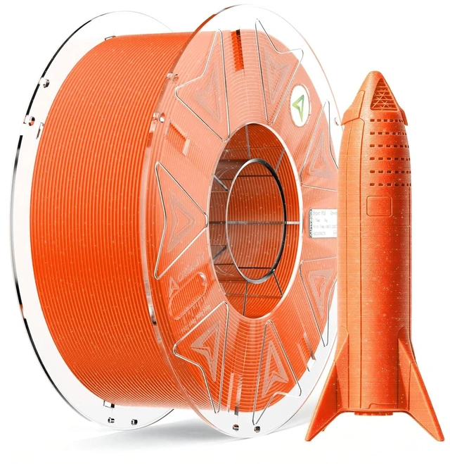 Main image of Official Creality Hyper PLA RFID Starry Galaxy 1.75mm Stardust Orange, 30600mm/s Printing, ±0.02mm Accuracy, 1kg(2.2lbs)/Spool, RFID Recognition, Support CFS, Fits for K2 Series and Most 3D Printers