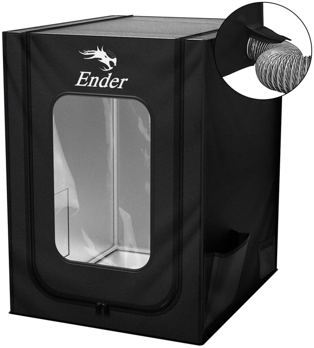 Main image of Creality Official 3D Printer Enclosure with Fan Interface, 550 * 650 * 750mm Fireproof Dustproof Constant Temperature Protective Cover for Creality Hi/Ender 3 V3/3 V3 SE/3 V3 KE/Ender 3 S1/3 S1 Pro