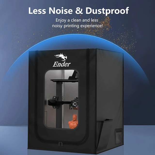 Alt view image 7 of 7 - Creality Official 3D Printer Enclosure with Fan Interface, 550 * 650 * 750mm Fireproof Dustproof Constant Temperature Protective Cover for Creality Hi/Ender 3 V3/3 V3 SE/3 V3 KE/Ender 3 S1/3 S1 Pro