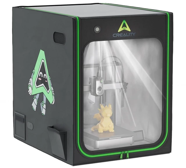 Main image of Creality 3D Printer Enclosure with LED Lighting, with Ventilation Constant Temperature Fireproof Dustproof Protective Cover, 520*600*720mm 3D Printer Cover for Creality Hi/Ender 3 V3 SE/KE/Ender 3