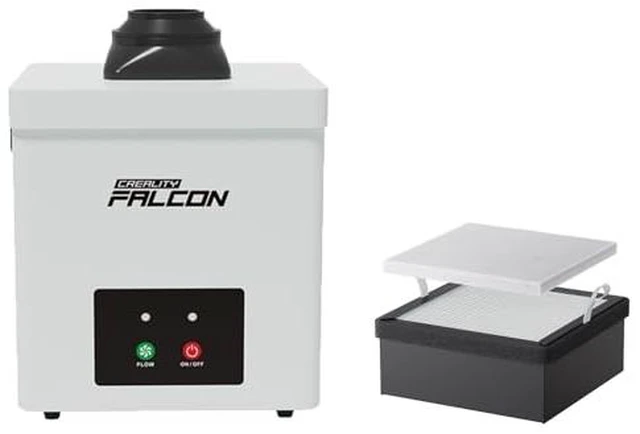 Main image of Creality Falcon Smoke Purifier YW45 for A1, 2 Layer Filtration, 99.97% Purification Rate, Low Noise68dB, 3 Level Speeds Adjustable, 115m³/h, 45W Desktop Air Purifier