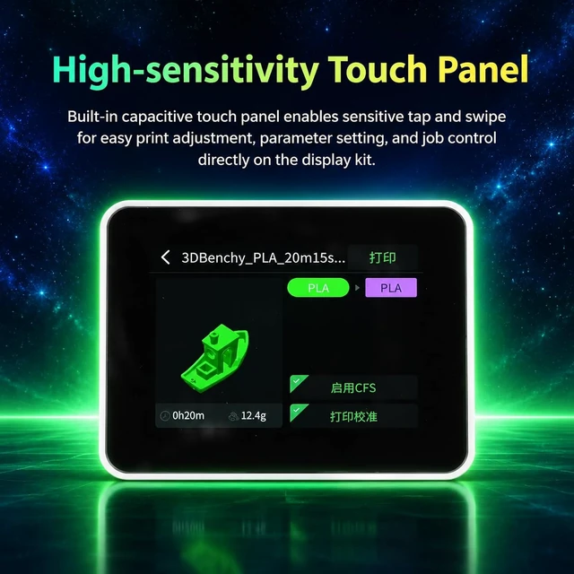 Alt view image 3 of 5 - Creality Official Spark i7 Touchscreen, Original 3D Printer Smart LCD Touch Screen, Plug & Play Control Panel, Display Replacement Kit Spark i7 3D Printer