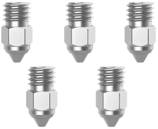 Main image of Creality Official MKHF Nozzle Kit 5pcs/Set, Original Copper Alloy High Hardness 3D Printer Nozzles (0.25/0.4/0.4/0.6/0.8mm),for Ender3, Ender5, CR10 Series FDM 3D Printers