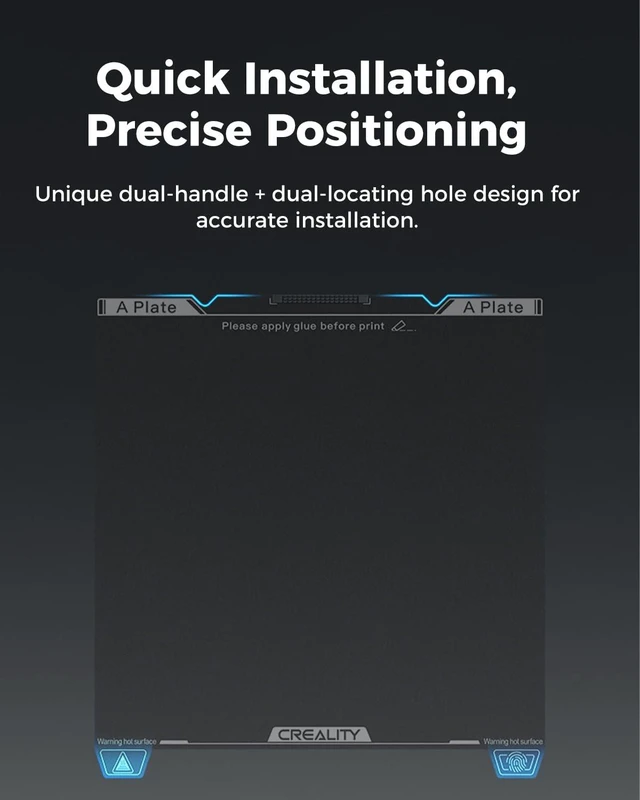 Alt view image 6 of 7 - Creality Official K1 SE/K1C Build Plate, 235x235mm Epoxy Resin Surface Magnetic Flexible Spring Steel Bed Plate for K1/Ender 3/3 V2/3 V3/3 V3 KE/3 V3 SE (Without Magnetic Base)