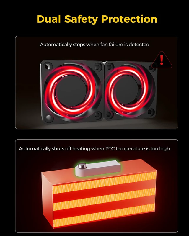 Alt view image 7 of 7 - Creality Official Chamber Heater, Support 40-70 Heating, Filament Drying, Modular Design Allows DIY Personalized Drying Box, 3D Printer Chamber Heater Suitable for Enclosed FDM 3D Printers