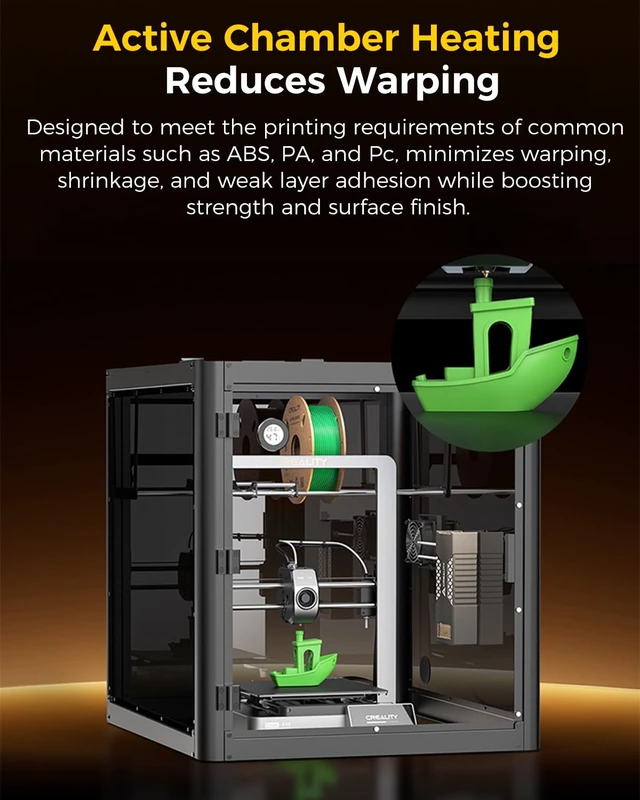 Alt view image 5 of 7 - Creality Official Chamber Heater, Support 40-70 Heating, Filament Drying, Modular Design Allows DIY Personalized Drying Box, 3D Printer Chamber Heater Suitable for Enclosed FDM 3D Printers
