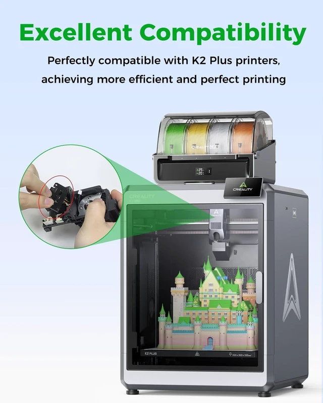 Alt view image 2 of 6 - Creality Official K2 Plus Strain Gauge, High Precision Auto-Leveling Sensor, 3D Printer Bed Self-Leveling Module, High-Quality Metal Material, Replacement Part for K2 Plus, K2 Pro, K2, K2 SE, K2SE 4C