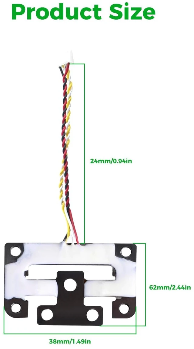 Alt view image 5 of 6 - Creality Official K2 Plus Strain Gauge, High Precision Auto-Leveling Sensor, 3D Printer Bed Self-Leveling Module, High-Quality Metal Material, Replacement Part for K2 Plus, K2 Pro, K2, K2 SE, K2SE 4C