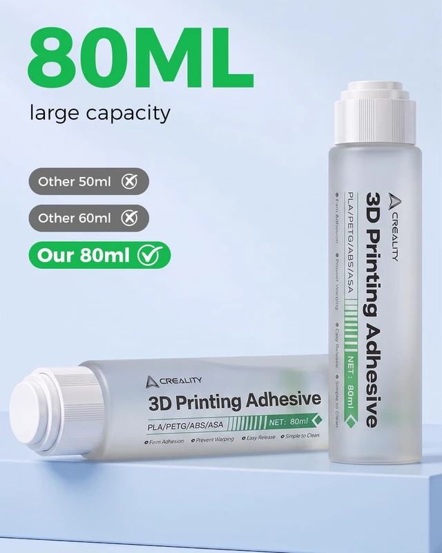 Alt view image 7 of 7 - Creality K2 270x293mm Textured Build Plate and 3D Printer Adhesive Glue 80mL 1PCS, Reduces Warping and Shedding