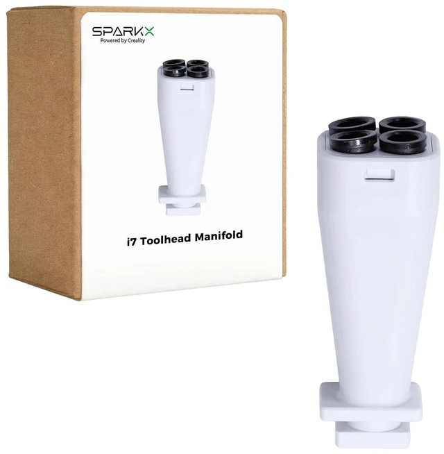 Main image of Creality Official SPARKX i7 Toolhead Manifold, Original i7 Tool Head Five Way, Multi-Color Filament Combiner, Filament Hub and PTFE Tube Connector, Manifold Replacement for SPARKX i7 3D Printer