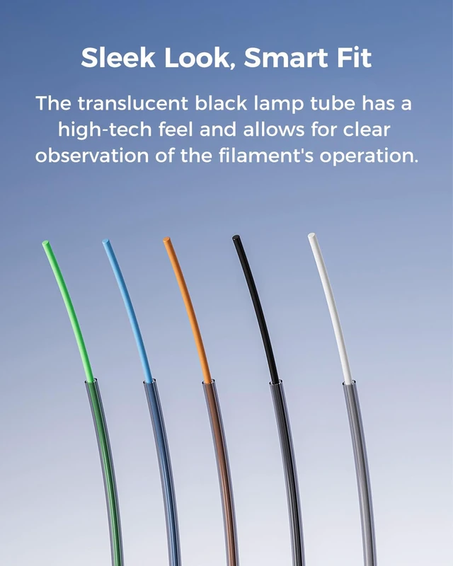 Alt view image 7 of 7 - Creality PTFE Tube 2M for 1.75mm Filament, Low-Resistance Star-Shaped PTFE Tube 30% Less Friction, High Temp PTFE Tubing up to 260°C, Smooth Flow for Multicolor Printing, Smart Fit for FDM 3D Printers