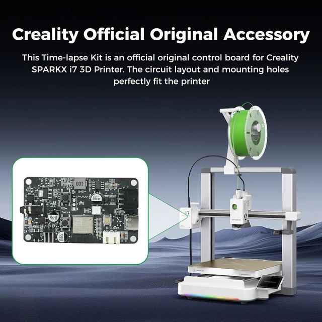 Alt view image 7 of 7 - Creality Official i7 Time-Lapse Kit, Multimode Trigger Control Board with WiFi & Bluetooth, Automatic Print Timelapse Recording Circuit Board Replacement Parts for Creality i7 3D Printer