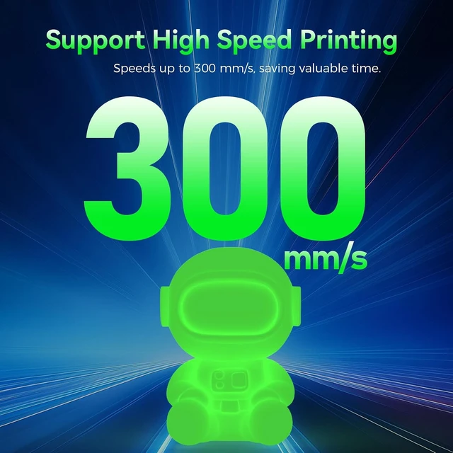 Alt view image 3 of 7 - Creality Official Hyper PLA Filament 1.75mm, Glow in The Dark Filament, 3D Luminous PLA Printer Filament, RFID Filament, Best with UV Lamps, Fit Most FDM 3D Printers, 1kg Spool (2.2 lbs) Green