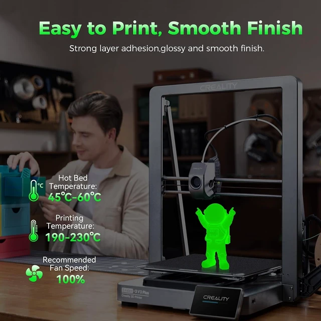 Alt view image 4 of 7 - Creality Glow in The Dark Hyper PLA Filament, Luminous 3D Printer Filament 1.75mm, High Brightness&Long Time Glows Filament Bundle, Dimensional Accuracy +/-0.02mm, 4kg Spool(Pink,Blue,Yellow,Green)