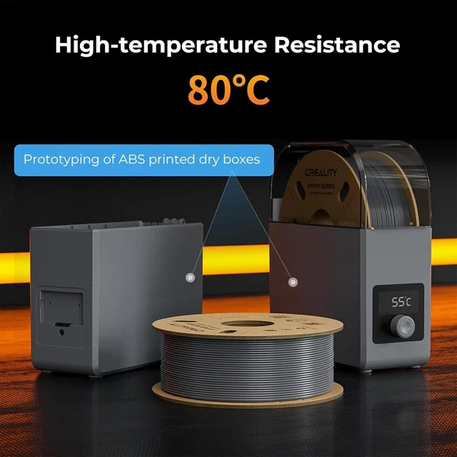 Alt view image 5 of 7 - Official Creality Hyper ABS Filament 1.75mm, High Speed ABS 30-350mm/s 3D Printer Filament ABS, High Impact Resistance, Dimensional Accuracy +/-0.02mm, 1KG(2.2lbs) Spool White, Fit Most 3D Printer