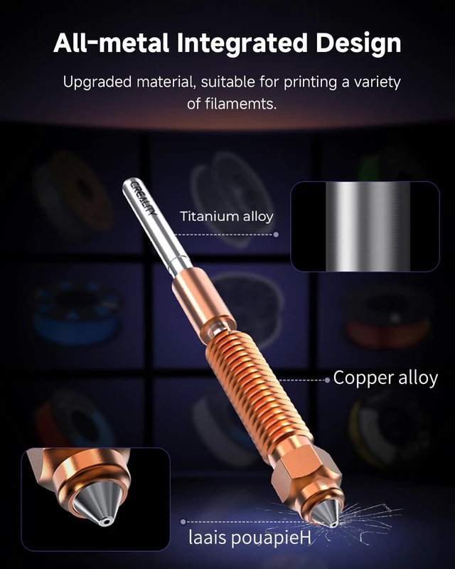 Alt view image 3 of 6 - K1C/K1 SE/K2 SE Nozzle Kit and Clog Poke