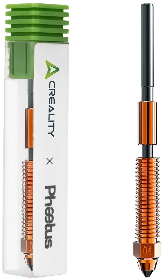 Main image of Creality Official K1C/K1 SE Phaetus Silicon Carbide Nozzle, 0.4mm Quick-Swap 3D Printer Nozzle Specially for Carbon Fiber, Wood, Glass Fiber Filament for Ender 3 V3, Ender 3 V3 Plus, K1, K1 Max