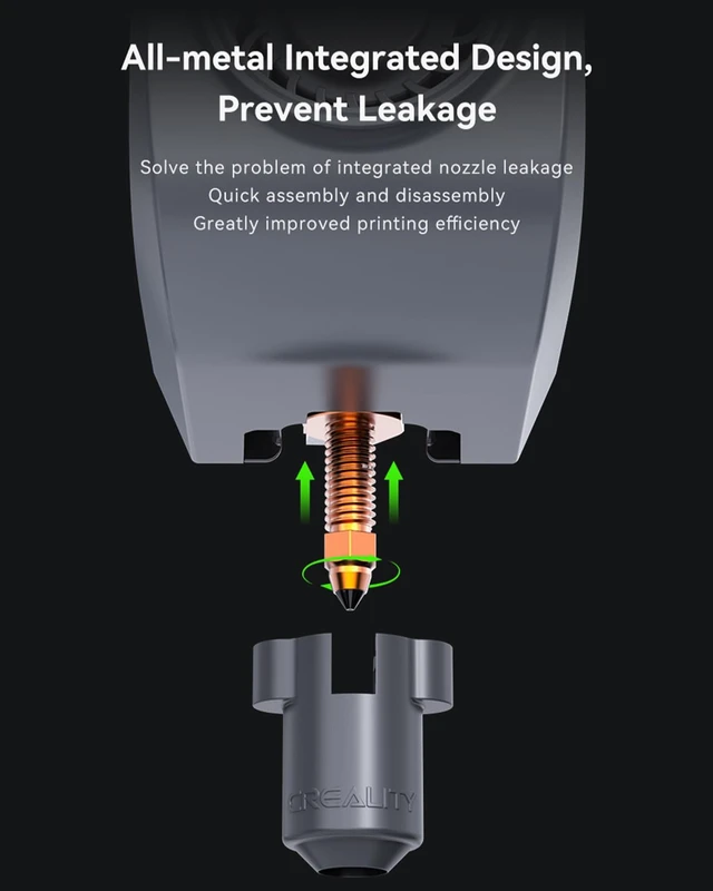 Alt view image 3 of 6 - Creality Official K1C/K1 SE Phaetus Silicon Carbide Nozzle, 0.4mm Quick-Swap 3D Printer Nozzle Specially for Carbon Fiber, Wood, Glass Fiber Filament for Ender 3 V3, Ender 3 V3 Plus, K1, K1 Max