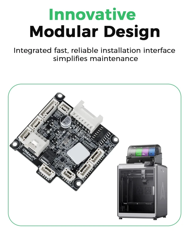 Alt view image 4 of 7 - Creality Official K2/K2 Pro/K2 Plus Toolhead Board, K2 Hotend Adapter Plate K2 Plus PCBA Nozzle Adapter K2 Replacement PCBA Board MCU-GD32F303CBT6, K2 Series Hotend Adapter Plate Replacement