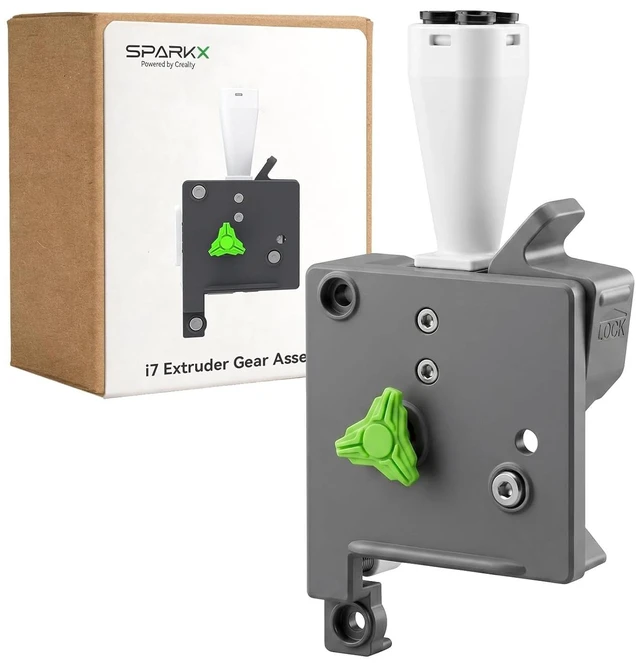 Main image of Creality Official SPARKX i7 Extruder, i7 Combo Extrusion Assembly Replacement, with Quick-swap Extruder Lever and 4-in-1 PTFE Adapter, Built-in Filament Cutter, 3D Printer Accessories for SPARKX i7