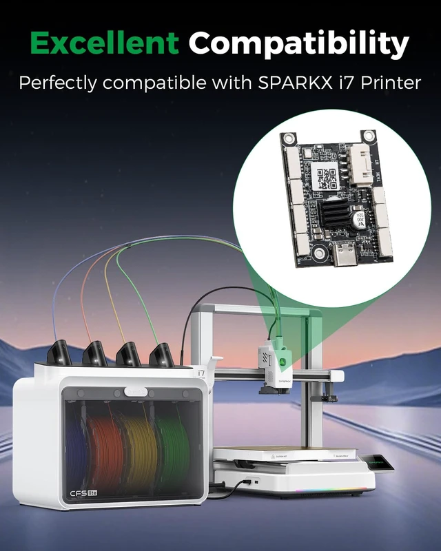 Alt view image 6 of 7 - Creality Official SPARKX i7 Toolhead Board, Original i7 Hotend Adapter Plate, i7 PCB Print Head Board V08 Mainboard, Nozzle Adapter Mainboard Replacement for SPARKX i7 3D Printer