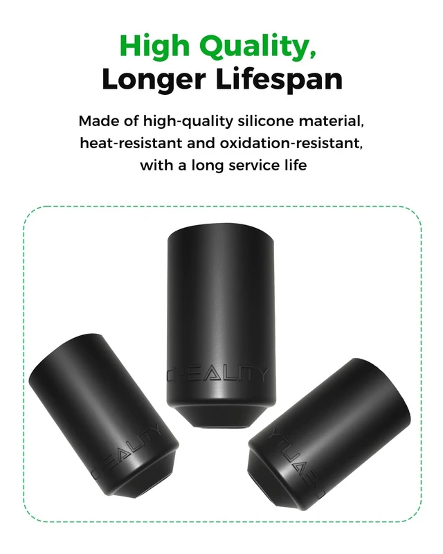 Alt view image 4 of 7 - Creality Official K2 Plus Silicone Socks, Hotend Silicone Cover for K2/K2 Pro/K2 Plus, Excellent Thermal Insulation, Stable Temperature Control, Durable and Reliable, Easy Installation