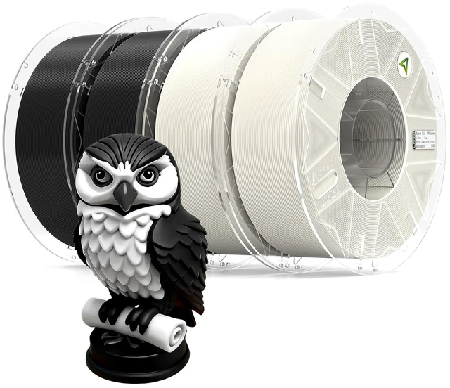Main image of Official CREALITY Hyper PLA RFID Filament 1.75mm 4KG for K2 Plus Combo, High Speed 30-600mm/s 3D Printer Filament,4Pack(8.8lbs)/Spool Hyper PLA RFID Support CFS,Most 3D Printer,Black&Black&White&White