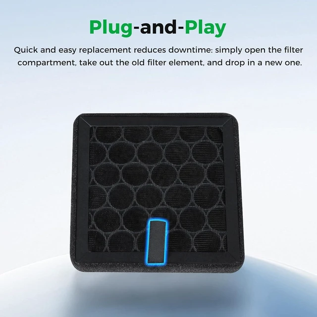 Alt view image 6 of 7 - Creality Official K2/K2 Pro/K2 Plus Air Filters, Original Activated Carbon Replacement Filter Sponge, Cavity Air Filter Element, Air Filters for Creality K2 Series 3D Printers
