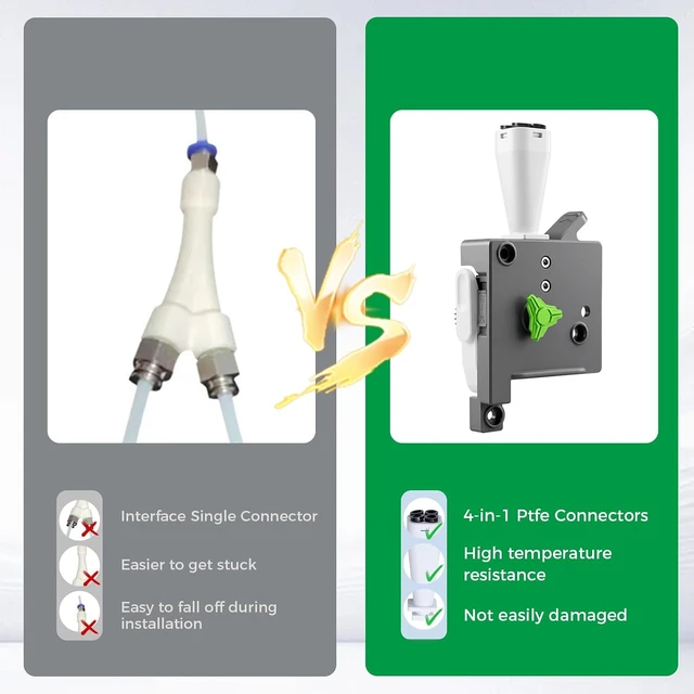 Alt view image 6 of 7 - Creality Official SPARKX i7 Toolhead Manifold, Original i7 Tool Head Five Way, Multi-Color Filament Combiner, Filament Hub and PTFE Tube Connector, Manifold Replacement for SPARKX i7 3D Printer