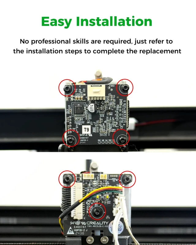 Alt view image 6 of 7 - Creality Official Ender 3 V3 Plus Hotend Adapter Plate_T9_GD32F303CBT6_1, High Performance, Durable and Reliable, Compatible with Ender 3 V3/Ender 3 V3 Plus, Original 3D Printer Accessories