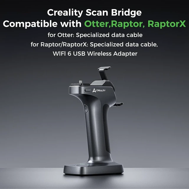 Alt view image 2 of 7 - Creality Scan Bridge for Raptor/Raptor Pro/RaptorX/Sermoon S1, Supports WiFi 6 Wireless Screen Mirroring, Smart Phone Application, Large Capacity and Fast Charging, Lightweight and Compact for Use