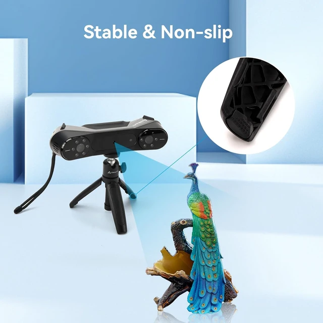 Alt view image 6 of 7 - Creality Extension Pole Tripod, Mini Selfie Stick Tripod Stand Handle Grip for CR-Scan Otter/Raptor 3D Scanner, Suitable for Handheld Scanning, Fixed Camera Position Scanning