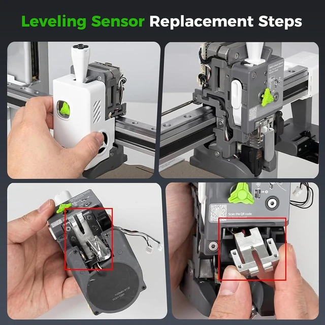 Alt view image 7 of 7 - Creality Official Sparks i7 Leveling Sensor, Original Auto Bed Leveling Sensor, High Precision Leveling, Consistent Calibration, Leveling Plate Replacement for SPARKX i7 Combo 3D Printer