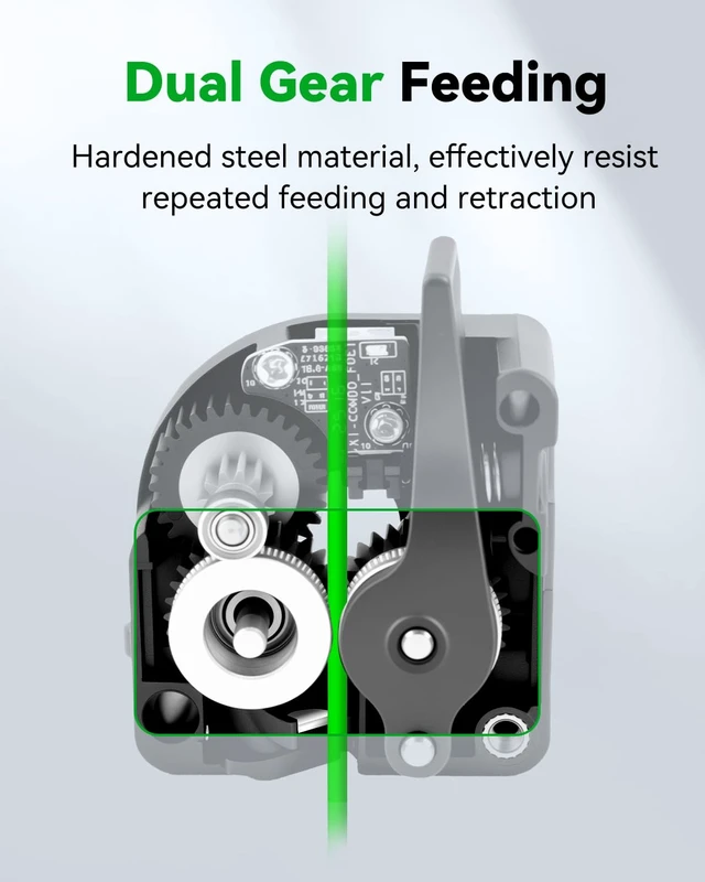 Alt view image 5 of 7 - Creality Official Extruder Kit for K1 Series CFS Upgrade Accessory Kit, Built-in Filament Break Sensor and Cutter, Dual Gears for Smooth Feeding, Force Up to 80N