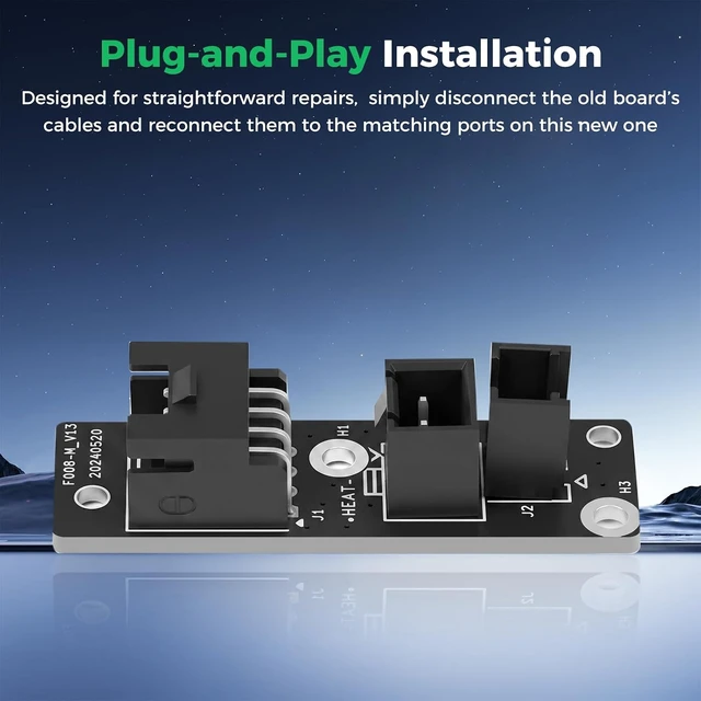Alt view image 6 of 7 - Creality Official K2/K2 Pro/K2 Plus Hotend Adapter Board, Original K2 Hot End Adapter Plate, K2 Pro Extruder Hotend Adapter Board K2 Plus Hot End Cable Adapter Board for K2/K2 Pro/K2 Plus