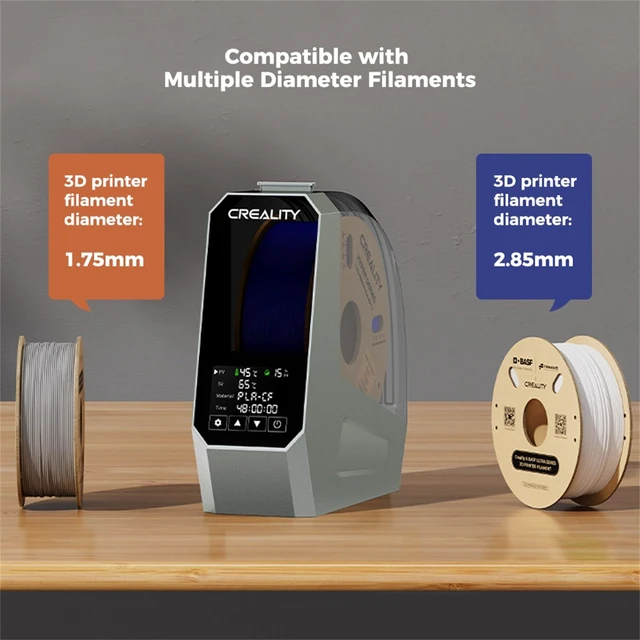 Alt view image 6 of 7 - 2026 New Official CREALITY Space Pi Filament Dryer, 360° 110W PTC Hot-Air Heating 3D Printer Filament Dryer Box with Fan, Upgraded Filament Dehydrator Storage for PLA ABS PETG PA Filament 1.75 2.85mm