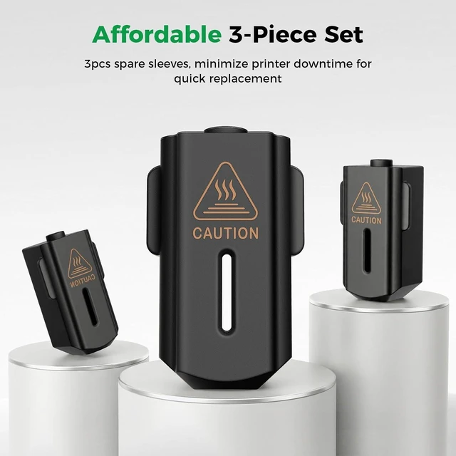 Alt view image 6 of 7 - Creality Official SPARKX i7 Hotend Sock 3PCS, Original SPARKX i7 Hotend Silicone Sleeve, i7 Heater Block Silicone Sleeve for Thermal Insulation,Non-Stick, 3D Printing Hotend Socks for SPARKX i7