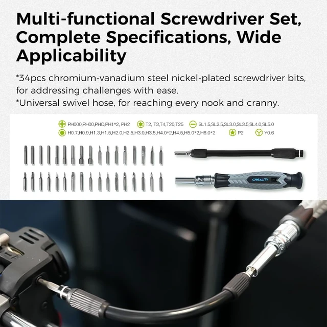 Alt view image 3 of 7 - Creality 74 Pcs 3D Printer Tools Kit with Storage Bag, 3D Printer Accessories Tool Wrap Kit, Assembly/Removal/Finishing/Deburring/Filament Cutting/Nozzle Cleaning Tool for All FDM Printers