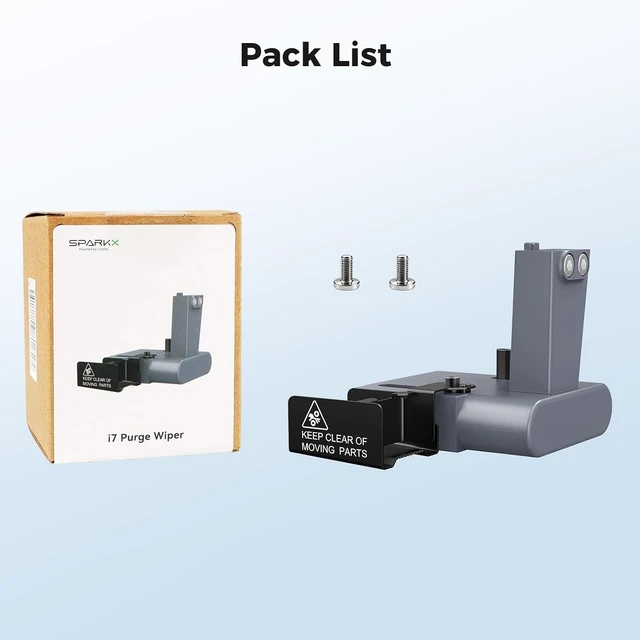 Alt view image 7 of 7 - Creality Official SPARKX i7 Purge Wiper, Original Automatic Nozzle Cleaning & Filament Purging Assembly for i7 3D Printer, Self-Wiping Purge Station to Remove Residual Filament Waste