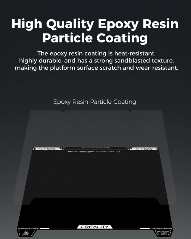 Alt view image 2 of 7 - Creality Official K1 SE/K1C Build Plate, 235x235mm Epoxy Resin Surface Magnetic Flexible Spring Steel Bed Plate for K1/Ender 3/3 V2/3 V3/3 V3 KE/3 V3 SE (Without Magnetic Base)