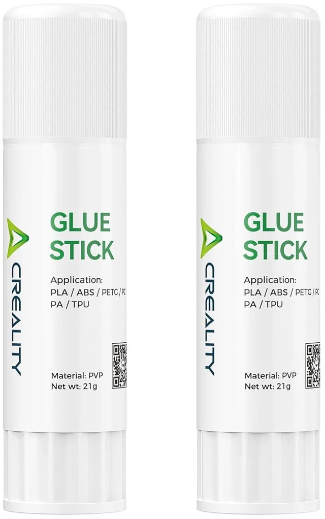 Main image of Creality 3D Printer Glue Sticks PVP Solid Glue Sticks for 3D Printing Hot Bed Build Plate, Enhanced Adhesion Reduces Warping for Filament, 3D Printer Adhesive for PLA/ABS/PETG/PC/PA/TPU, 2 Pack