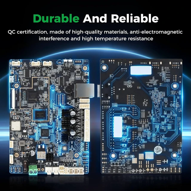 Alt view image 6 of 7 - Creality Official K1 Max Mainboard(Old Model), Original 32-bit Silent Motherboard, TMC2209 Driver, CR4CU220812S12 Replacement Control Board for Creality K1 Max 3D Printer