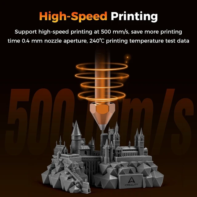 Alt view image 4 of 7 - Creality Official Ender 3 V4 Nozzle 0.4mm, Original Unicorn Quick-Swap Nozzle, High Flow Copper Alloy Nozzle for Fast Printing, Anti-Clog, 3D Printer Nozzle for Ender 3 V4