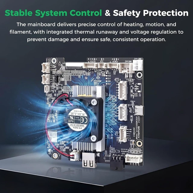 Alt view image 4 of 7 - Creality Official SPARKX i7 Mainboard (Intl Ver.), Original i7 Motherboard Kit with T113-S4 Chip, 32-bit Control Board, CR4NU200360C22 Replacement Control Board with Silent Drivers for SPARKX i7
